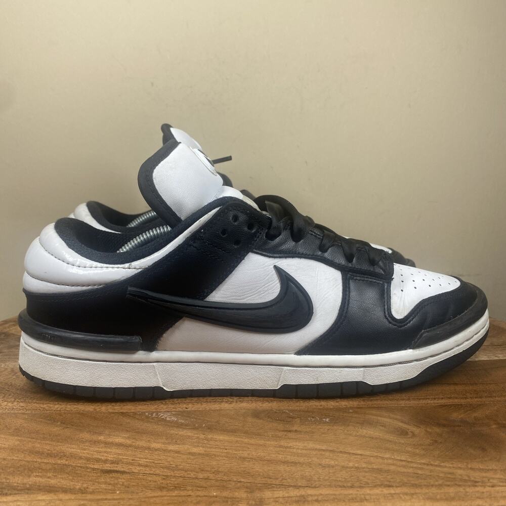Nike Dunk Twist Low Panda Womens Black And White Size 10 Shoes DZ2794-001
